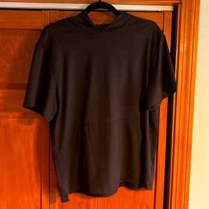 Tek Gear short sleeve, quick dry hoodie. Underarms - 22.5”; length is 25”